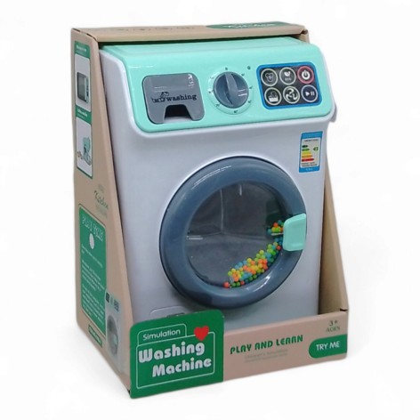 Пральна машина іграшкова 998-1 світло, звук, на батарейках, у коробці