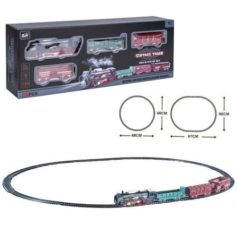 Залізниця ZJL "Vintage Train" 16 елементів зі світлом (4299-86)