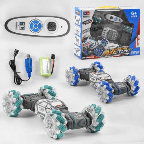 Р/К машина 3 типи управління, сенсорне, аналогове, собача ходьба, акумулятор 7.4 V, підсвічування, музика, в кор. /12/