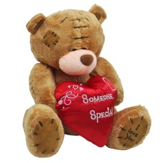 Медвежонок с сердцем коричневый