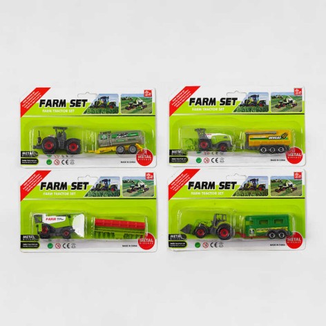 Спецтехніка 4 види, металопластик, на листі, мікс видів 