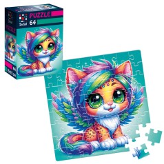 Пазлы De.tail. Казковый леопардик. 64 детали DT1234-23