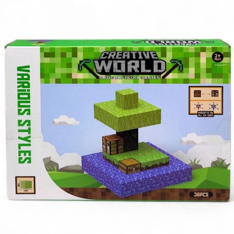 Конструктор магнитный "Minecraft", 38 дет