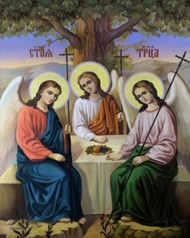 Набор для творчества алмазная картина Святая Троица Strateg размером 30х40 см кв (HEG86046)