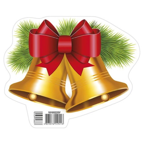 6557-9 Новогоднее украшение.Колокольчики (У); 50; оформление интерьера ДУЗ 10105225У