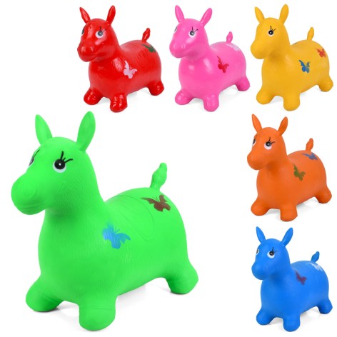 Стрибуны-животные лошадка, 1300г, микс цветов, в п/э, 32-29-8см /12/