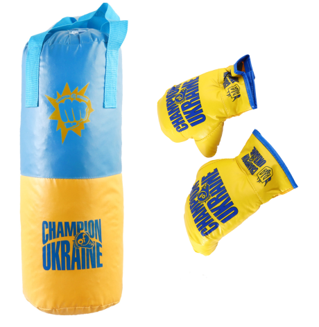 Дитячий боксерський набір Danko toys "Україна" великий 50 см (L-UA)