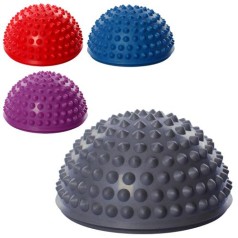 Спортивний інвентар 15,5см,напівсфера масажна балансувальна280г,4 кольори, п/е 