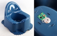 УЦЕНКА 30% Горщик з музичною шкатулкою "EKO: METEO" (темно-синій) "TEGA" 