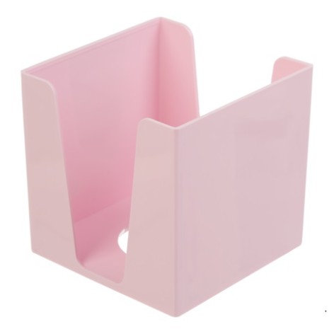 Бокс для бумаги 90х90х90мм, розовый
