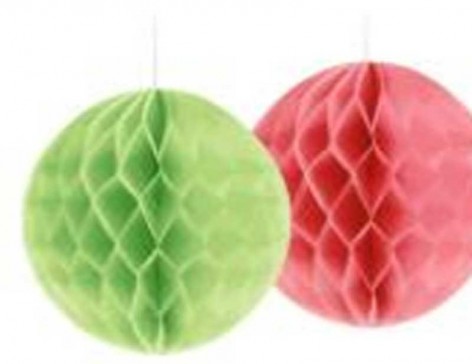 Декор раскладные шарики из бумаги тишью 30 см