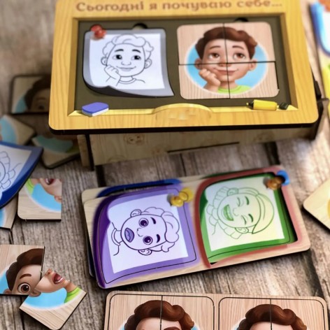 Деревянный пазл-сортер 