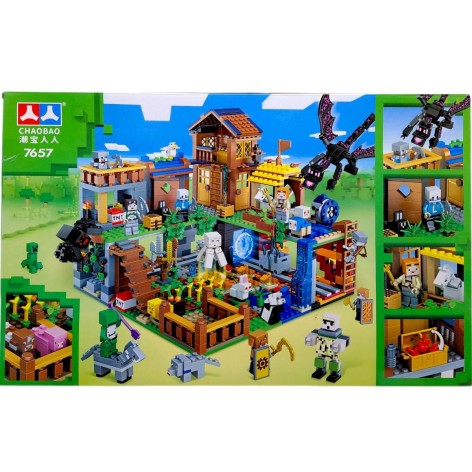 Конструктор "Майнкрафт/Minecraft" 1460 деталей, в коробке 68х8,5х43 см