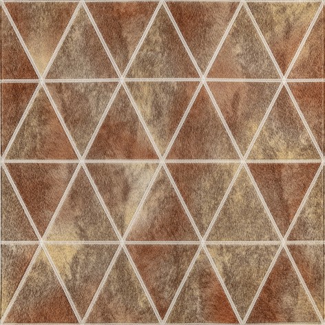 Панель стеновая 3D 700х700х4мм Ромбы коричневые винтаж SW-00002007