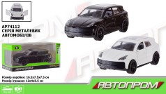 Машинка металева АВТОПРОМ 1:32, 2 кольори, відкриваються двері