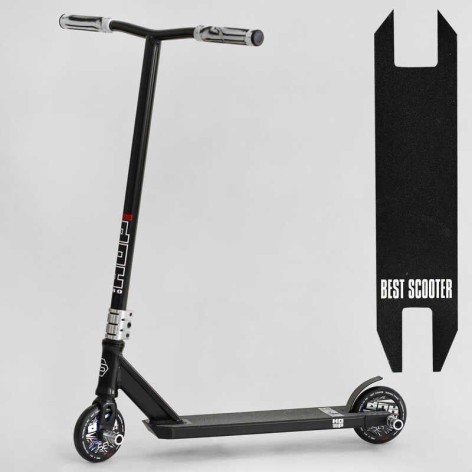 Самокат трюковый "Best Scooter. HOP" (HIC-система, ПЕГИ, алюминиевый диск и дека, колеса PU, d=120 мм, ширина руля 58 см)