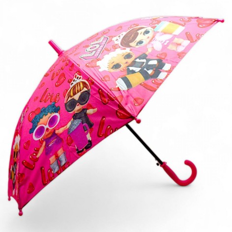 Детский зонтик (длина – 67см; диаметр – 82см) розовый