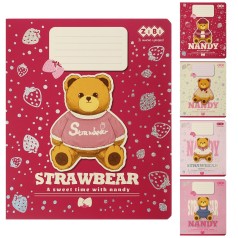 Набір зошитів учнівських загальних KIDS LINE "BEAR" клітинка, 48 аркушів ZB25.1786K
