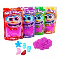 Magic sand в пакете 39404-4 фиолетовый, 1 кг