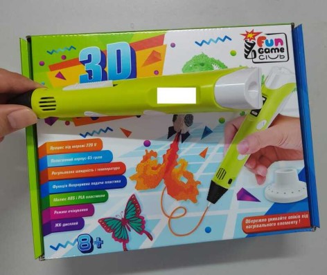 Ручка 3D 4FUN Game Club, USB-кабель питания, в кор. 