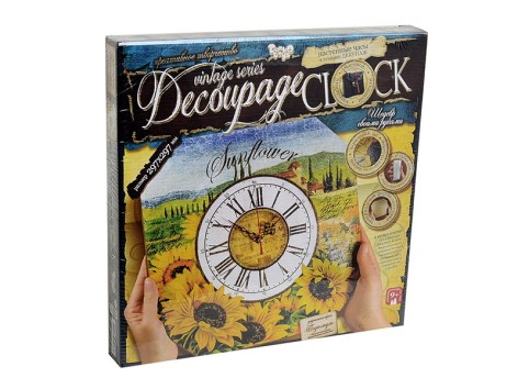 Набор для детского творчества Часы Decoupage Clock Пок