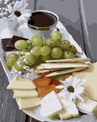 Набір для розпису по номерах Збалансований сніданок Strateg розміром 40х50 см (GS1030)