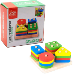 Деревянный геометрический сортер Fun Game 