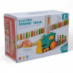 Интерактивная игрушка "Домино-поезд", свет, звук (бирюзовый)