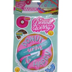 Наклейки декоративные для интерьера (А3), донат.