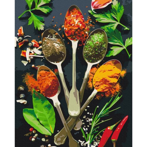 Картина по номерам "Симфония специй" 40х50 см