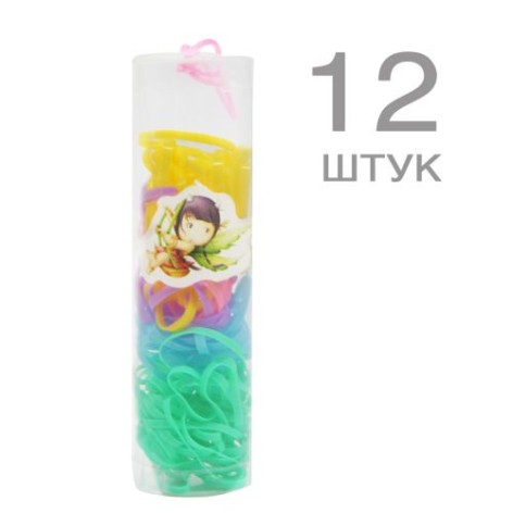 Гумочки для плетіння, пастель із зеленим