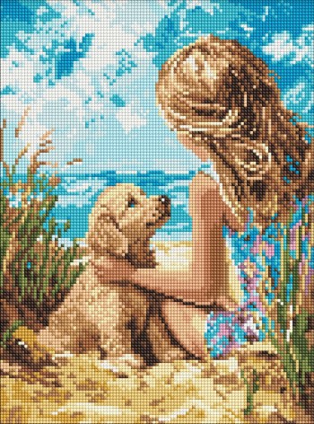 Набор с алмазной мозаикой на подрамнике 