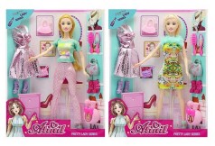 Кукла типа Барби, 2 вида, дополнительное платье, аксессуары, 24.5*6*32.5 см, в кор. /48-2/