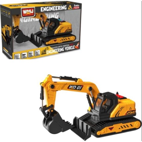 Іграшка будівельна машинка "Ескаватор" зі світлом і звуком, масштаб 1:18