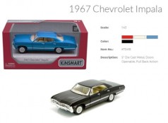 Игрушечная модель 5' KT5418W Chevrolet Impala 1967 металлическая, инерционная 4 цвета