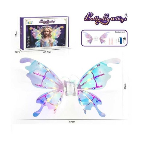 Дитячі крила музичні з підсвічуванням та рухомими елементами