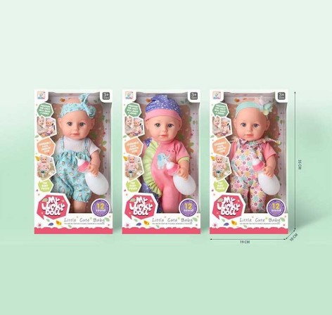 Пупс 3 види, висота 33 см, п’є, “ходить” на горщик, музичний чіп, знімний одяг, рухомі кінцівки, пляшечка, в кор., МІКС /36-2/