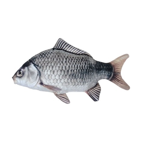 М'яка іграшка Сувенір Декор "Риба - Карась срібний" 50 см (K-S-50)