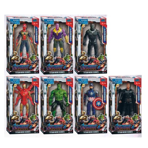 Фигурки героев с подвижными ногами и руками на батарейках 17 см 7 видов