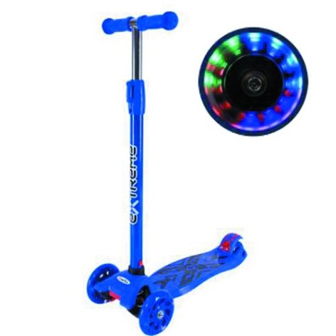 Самокат дитячий 4-х коліс. MAXI, колеса PU світяться (СИНІЙ)