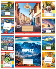 Тетрадь 48 арк.клітинка Тверда 41501 Мікс ПМК1, 10к., 10 шт. в уп. 