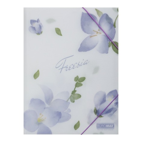 Папка на гумках ARABESKI, А4, матовий непрозорий пластик, бузковий, ціна за 2 шт. //