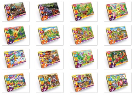 Пазли 35 ел. м'які с.10