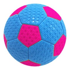 Мяч футбольный детский голубой