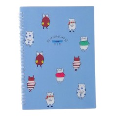 Зошит Котик А4 в клітинку блакитний