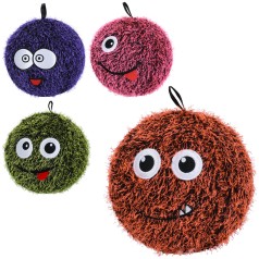 Мяч детский 9 дюймов, плюш, 120г, 4 вида, /3/30/10шт в п/е