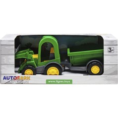 Трактор-багги с ковшом зеленый