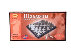 Магнитная игра 3 в 1 (шахматы, шашки, нарды)