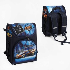 Рюкзак C 65527 регульовані ремінці, 2 відділення, ортопедична спинка, розмір 26х17х35см, бокові кишені, в пакеті