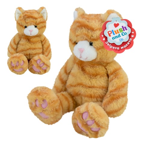 Мягкая игрушка Plush and Co рыжий кот 26см /20/